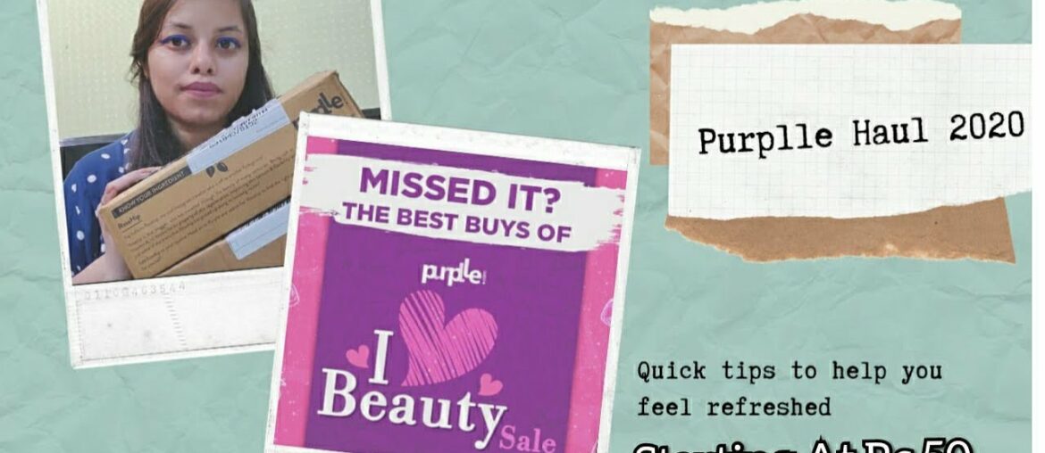 Huge Purplle Haul || Purplle I Heart Beauty Sale || Starting Rs 50 |