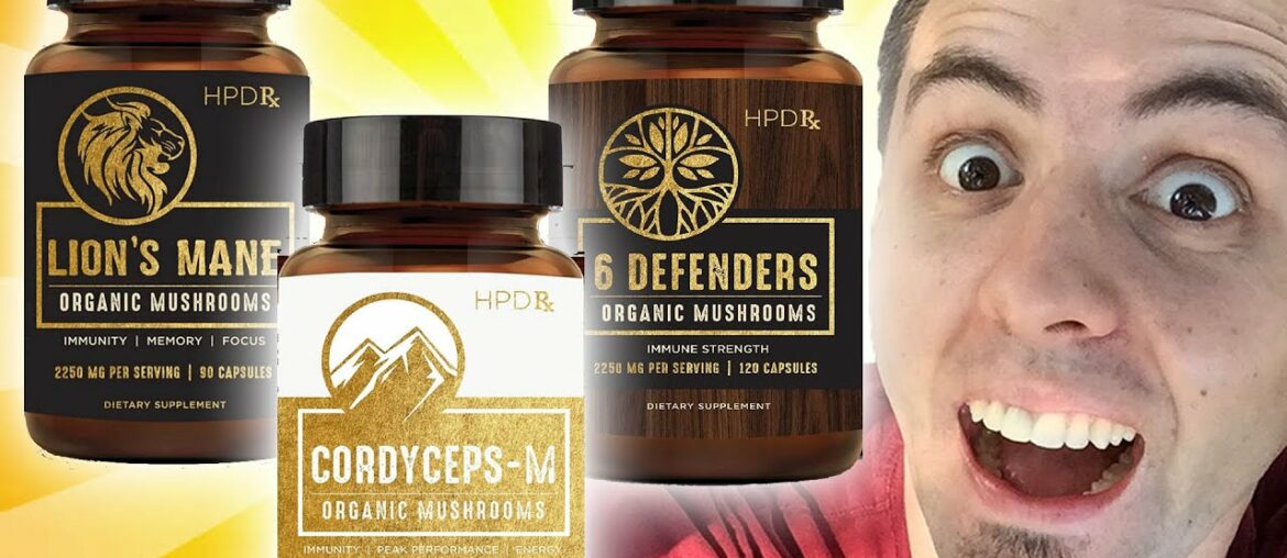 Vitamin Supplements For Immune System | HPD Rx Organic Mushroom Extracts Unboxing