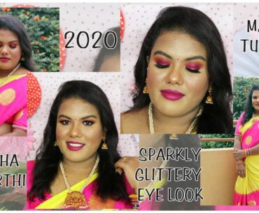 Ganesh Chaturthi Makeup Look | Indian Festive Makeup tutorial | SATHYA KAMALA