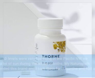 Best products! Thorne Research - Vitamin D-10,000 - Vitamin D3 Supplement (10,000 IU) for Healt...