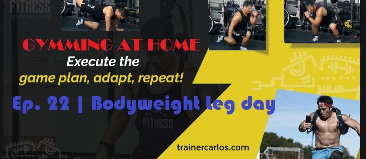 Bodyweight workouts for legs - Ep. 22 | Quad and Glute Killer Pump