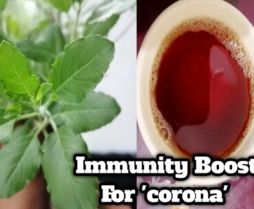 Immunity Booster For Corona Virus | Tulsi Ki Chai | Tulsi Tea Recipe | Natural Immunity Booster
