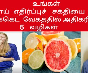 Top 5 Fastest  Ways To Boost Your Immunity || Tamil || VijaiRox
