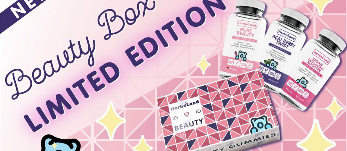 Herbaland 'Beauty Box' - Vegan, Sugar-Free Beauty Vitamins for Hair, Skin and Nails