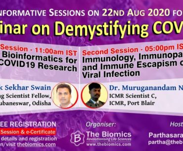 Webinar on Demystifying COVID19: Immunology, Immunopathology and Immune Escapism of Viral Infection
