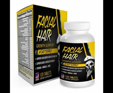 60-Day Facial Hair Growth Supplement / Vitamins (with 28 Beard Growth Nutrients)