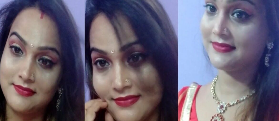 #Reddressmakeuplook #easymakeuplook #Risnadevtwalvlog Red Dress Makeup Look