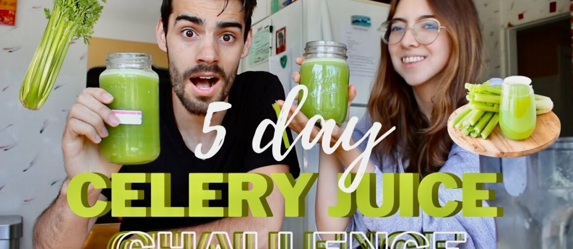 5 DAYS OF DRINKING CELERY JUICE (every morning) getting all the vitamins & nutrients (juice cleanse)