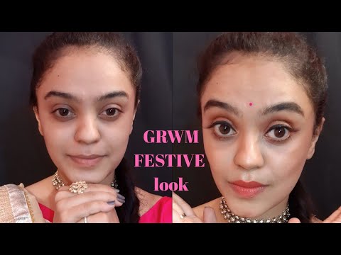 GRWM | STEP BY STEP MAKEUP TUTORIAL | FESTIVE LOOK | INDIAN WEDDING GUEST MAKEUP LOOK |MAKEUP VIDEOS