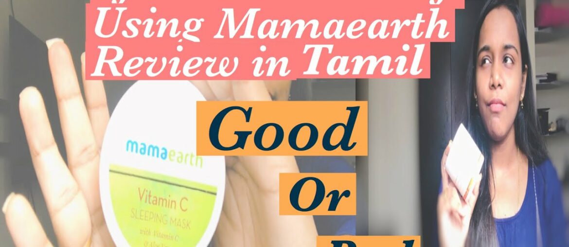 *NOT SPONSORED* mamaearth vitamin C sleeping mask review tamil / mamaearth product review in tamil
