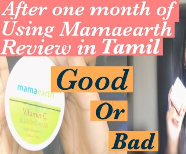 *NOT SPONSORED* mamaearth vitamin C sleeping mask review tamil / mamaearth product review in tamil