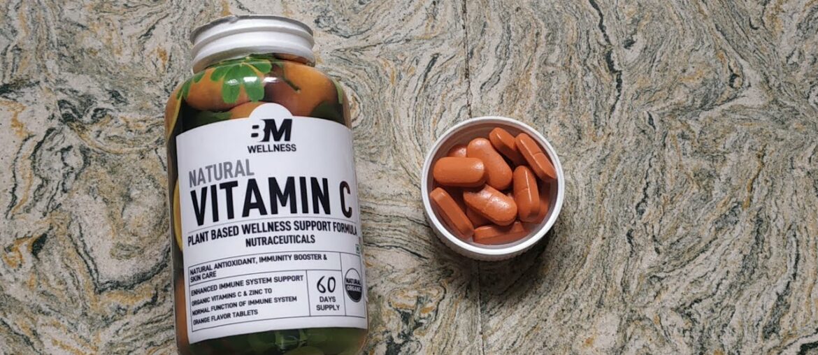 Bigmuscles Nutrition Natural Vitamin C & Zinc Tablets 1000 mg, Immunity, Antioxidant, Skincare