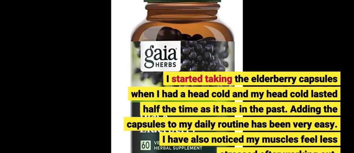 Buy Elderberry Capsules with Zinc & Vitamin C  Women & Men's Daily Herbal Supplement for Immun...