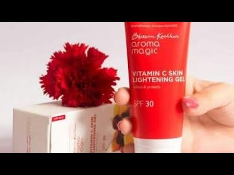 Aroma Magic Vitamin C Skin Lightening Gel Review in hindi