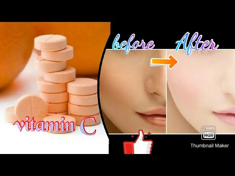 Vitamin C tablet for skin whitening |dark circles| || home remedies ||
