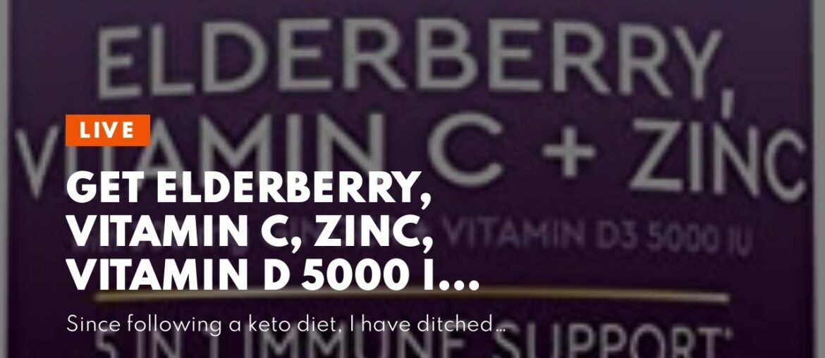 Get Elderberry, Vitamin C, Zinc, Vitamin D 5000 IU & Ginger Immune Support Supplement, 2 Month...