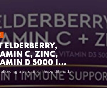 Get Elderberry, Vitamin C, Zinc, Vitamin D 5000 IU & Ginger Immune Support Supplement, 2 Month...