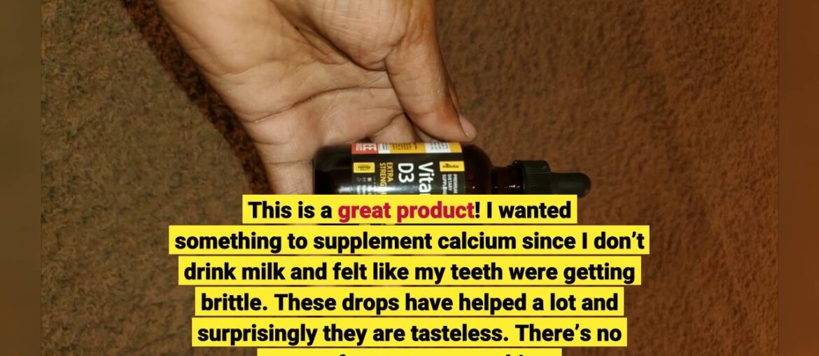 Vitamin D3 Drops - Extra Strength Vitamin D3 10000 IU - Made in The USA - High Dose Vitamin D3...