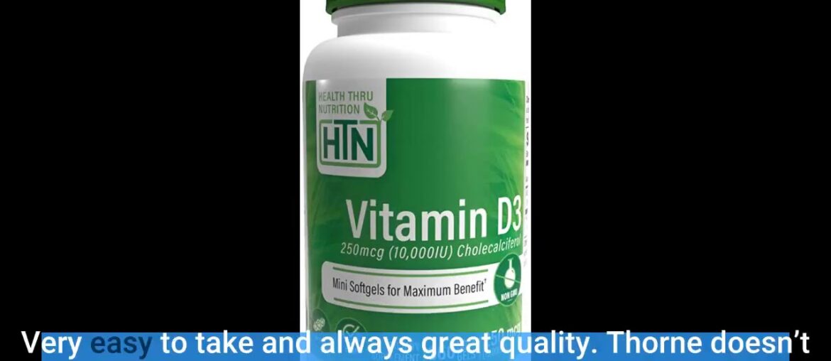 Thorne Research - Vitamin D-10,000 - Vitamin D3 Supplement (10,000 IU) for Healthy Bones and Mu...