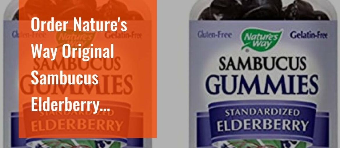 Get Nature's Way Original Sambucus Elderberry Lozenges with Vitamin C, Gluten Free, Vegetarian,...