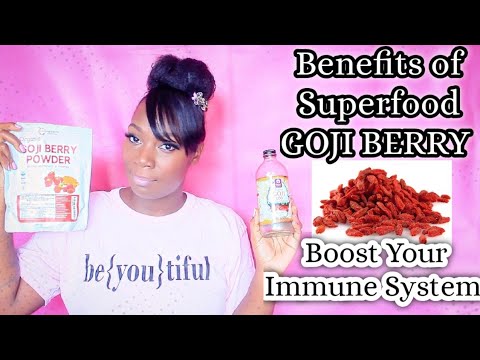 SUPERFOOD "Goji Berry Benefits" Boost Your Immune System (Smoothie Recipe)