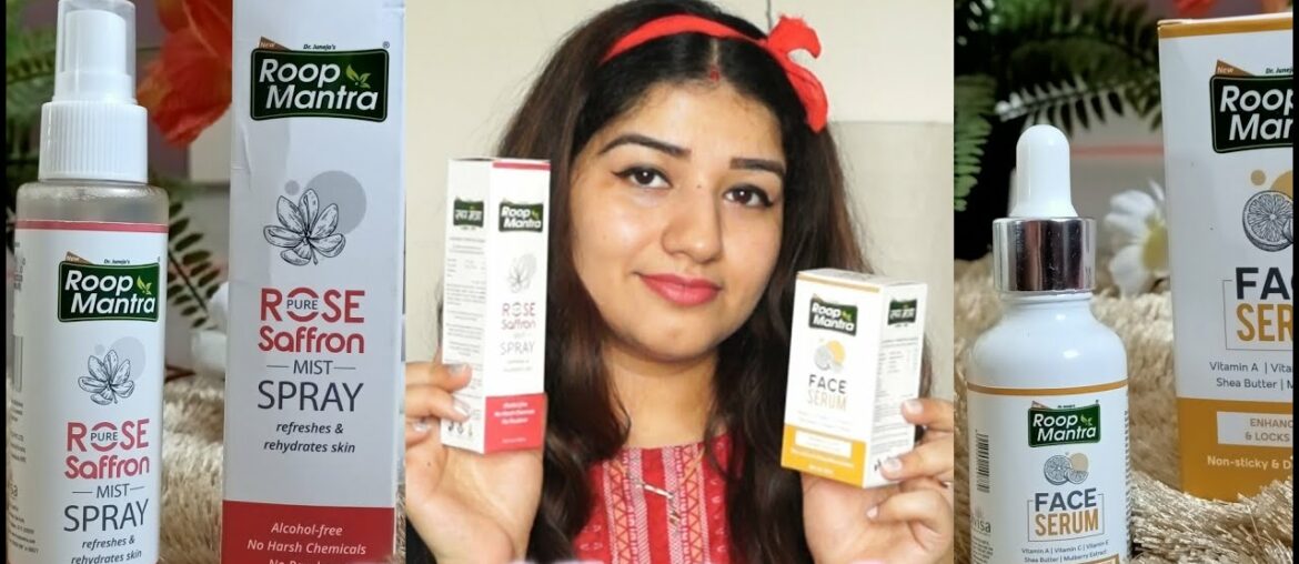 Roop mantra rose saffron mist spray and glow face serum review & demo/ roop mantra skin care product