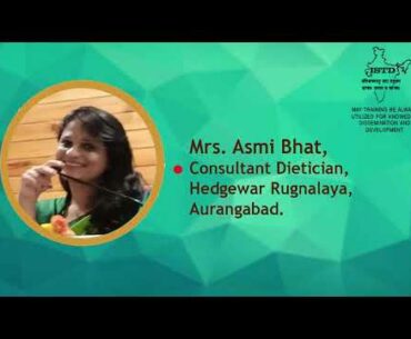 ISTD Aurangabad Chapter  e - Learning Project : Module 001: Health and Wellness Management - Part 3