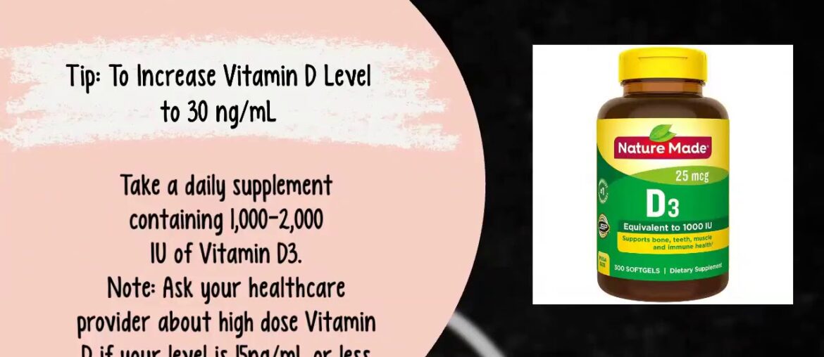 maintain vitamin d levels at 30 ng/mL or higher