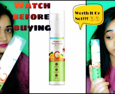 New mamaearth  Vitamin C Face Cream with Vitamin C and SPF20 /Full review /