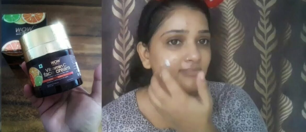 *NEW* WOW Skin Science 20% Vitamin C Face Cream Review in hindi |  glam shruti