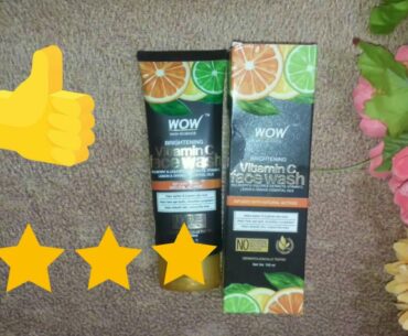 WOW Skin Science Brightening Vitamin C Face Wash review | facewash for all skin types|