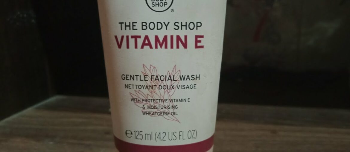 Body shop Vitamin E face wash to remove sun tanning & skin glow | Vit E for skin whitening & glow