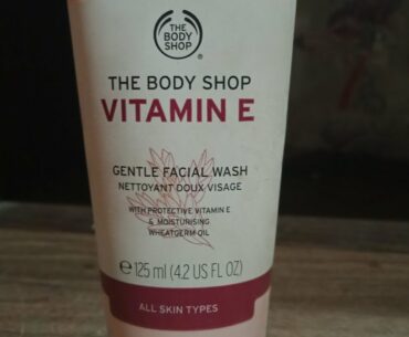 Body shop Vitamin E face wash to remove sun tanning & skin glow | Vit E for skin whitening & glow