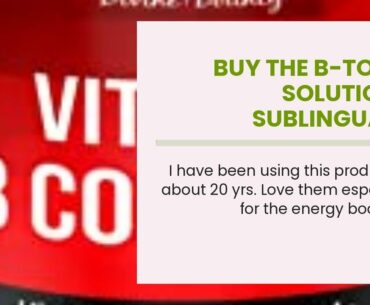 Buy The B-Total Solution - Sublingual B Vitamins - Twin Pak