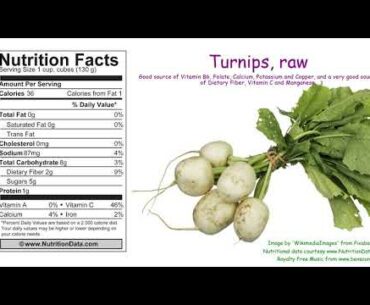 Turnips, raw (Nutrition Data)