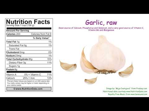 Garlic, raw (Nutrition Data)