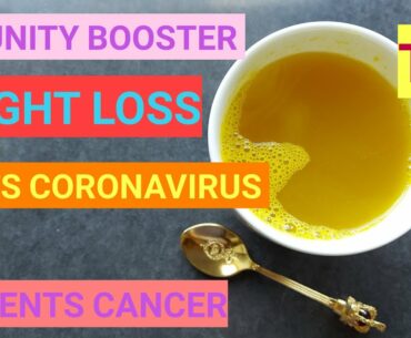 Turmeric tea to loss belly fat or weight / Immune Booster tea for Covid-19/Turmeric Tea/
