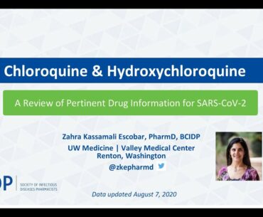 Chloroquine & Hydroxychloroquine: Evidence-Based Health Information Related to COVID-19