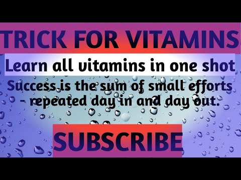 TRICK FOR VITAMINS IN ONE SHOT
