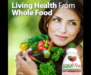 LiquiVive Liquid Vitamins Vegetarian Dietary Supplement  Daily Multivitamin Superfood Green Ju...