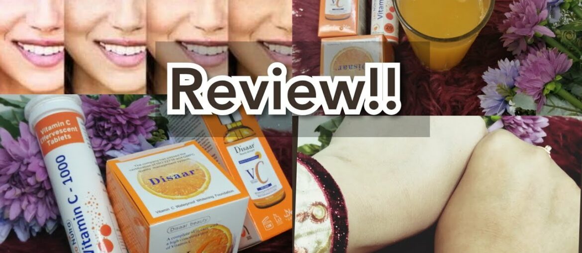 Review vitamin (c)  serum & Cream base |skin whitening cream for Glowing skin!!