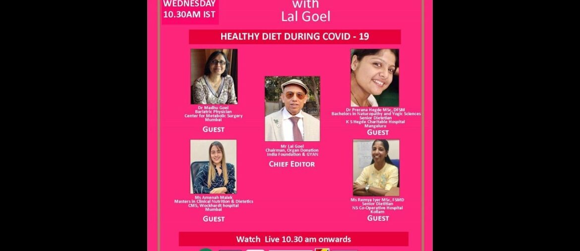 MEDIA CONFERENCE WITH LAL GOEL - HEALTHY DIET DURING COVID-19 || V4NEWS LIVE