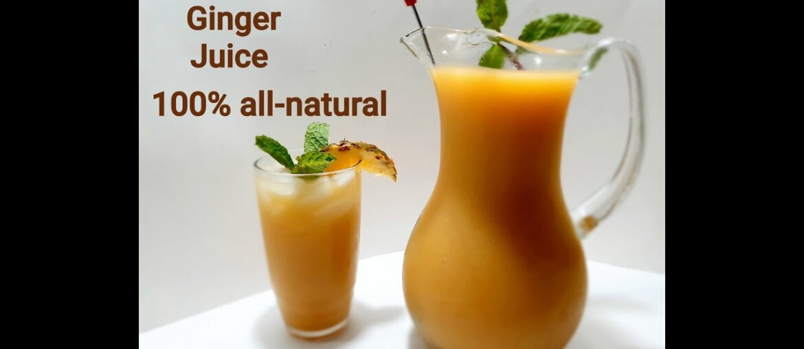 Pineapple Ginger Juice, 100% all-natural. Prevent/Cure Covid-19?