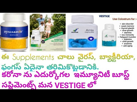 Immunity Boost   VESTIGE Health Supplements in telugu | How to strengthen IMMUNE SYSTEM | 2020