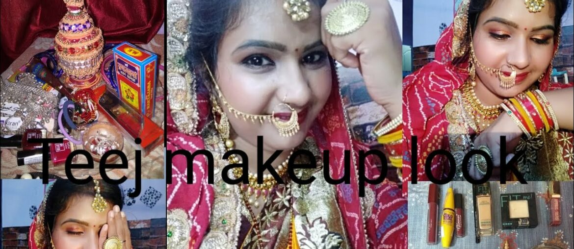 Teej makeup look for dulhan
