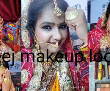 Teej makeup look for dulhan