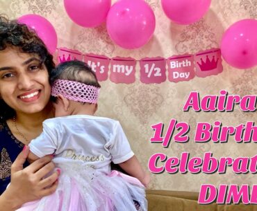 Aaira's  Half Birthday Celebrations | Day In My Life | Sameera Sherief
