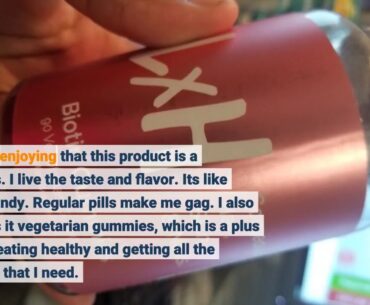 Real  Review : LxH Extra Strength Biotin Gummies Hair Skin and Nails Vitamins for Hair Growth,...