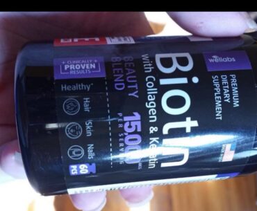 User Review : Biotin, Keratin & Collagen Pills - Marine Collagen & Biotin Vitamins for Hair, Sk...