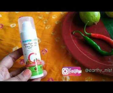 Vitamin C serum, mamaearth skin illuminate face serum with vitamin C and turmeric